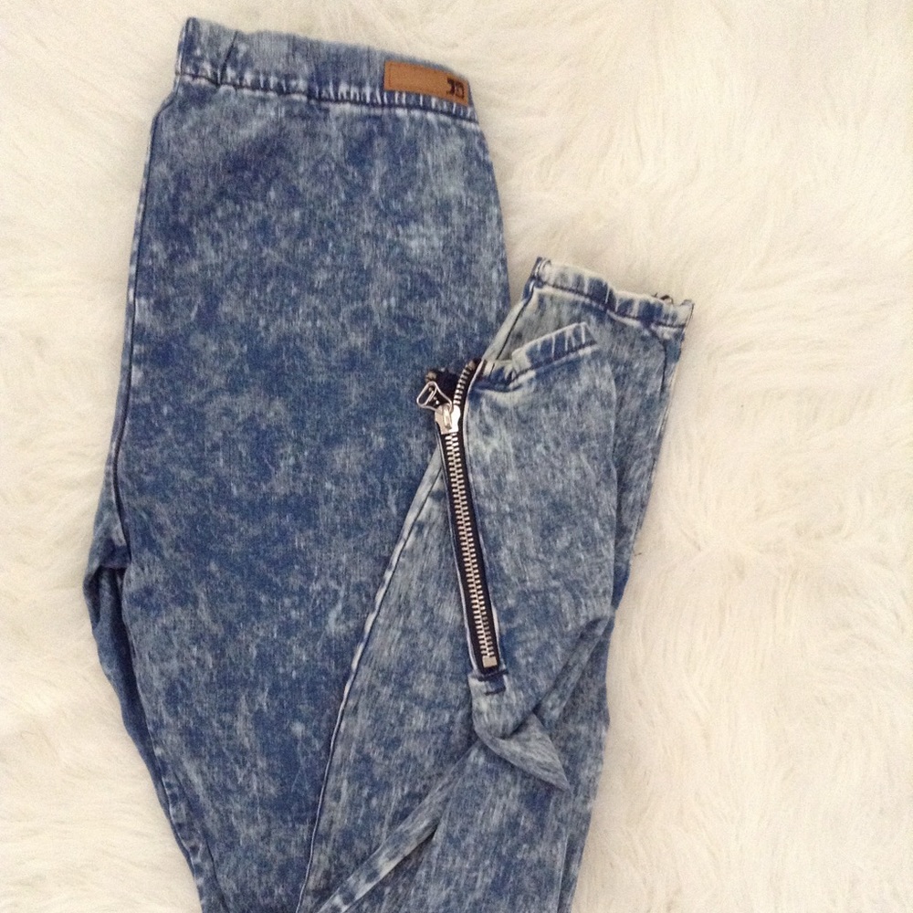 JOE JEANS-JEGGINGS WITH ZIPPERS